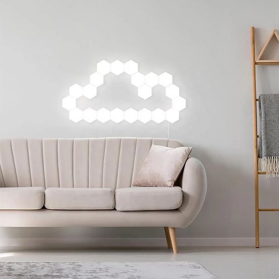 Hexagonal LED Sensor Light