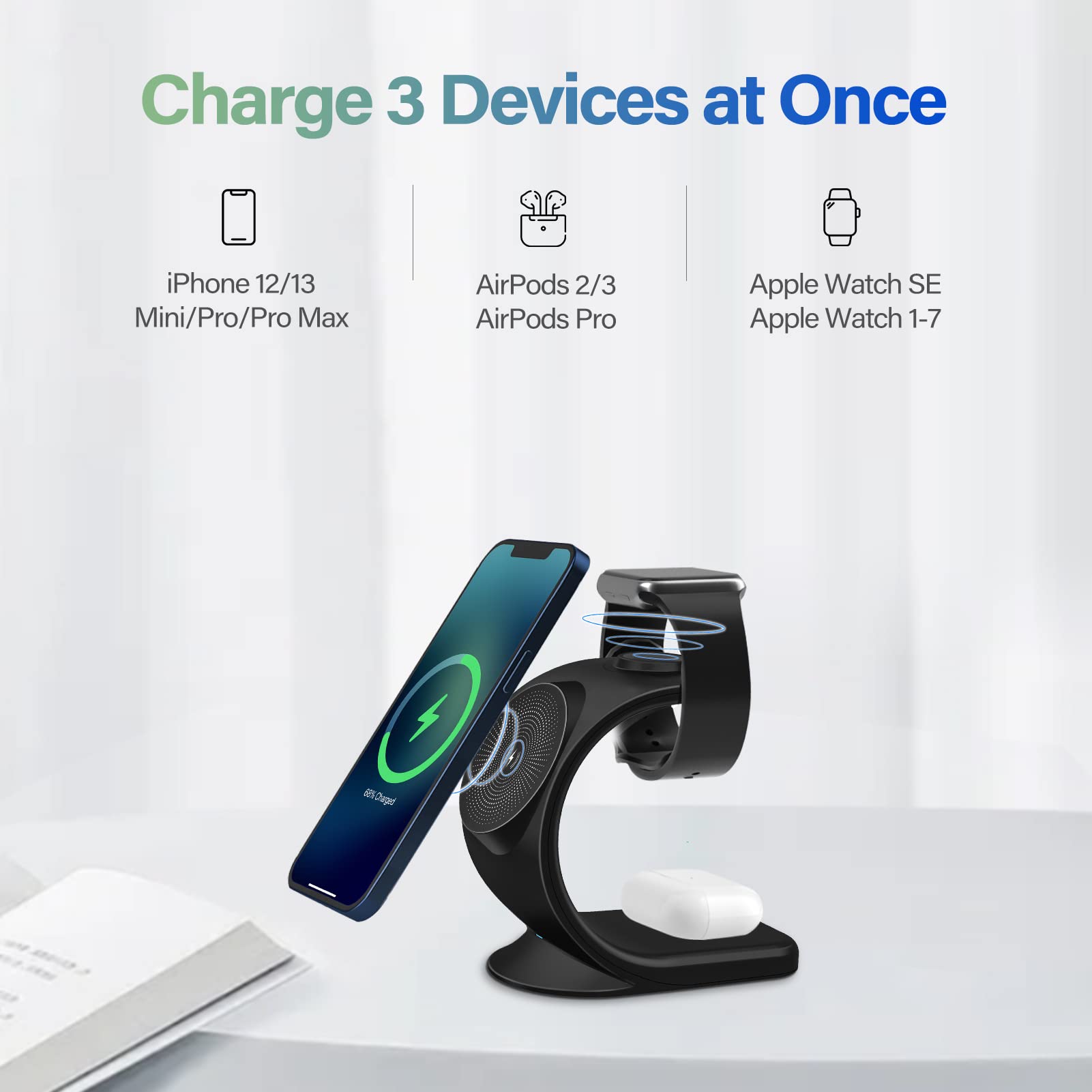 3 in 1 Magnetic Wireless Charger