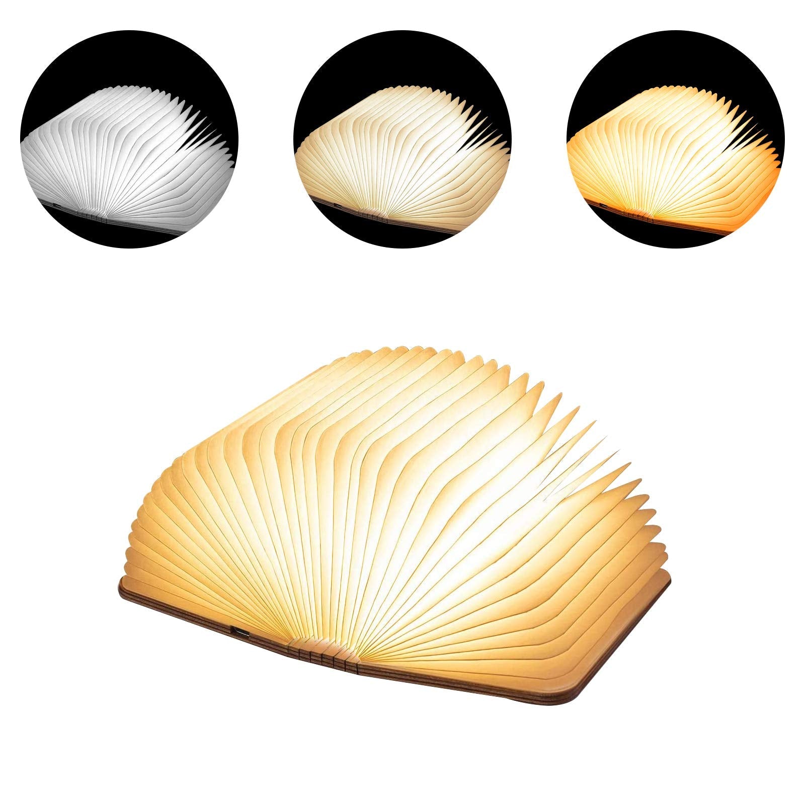 Wooden Book LED Light
