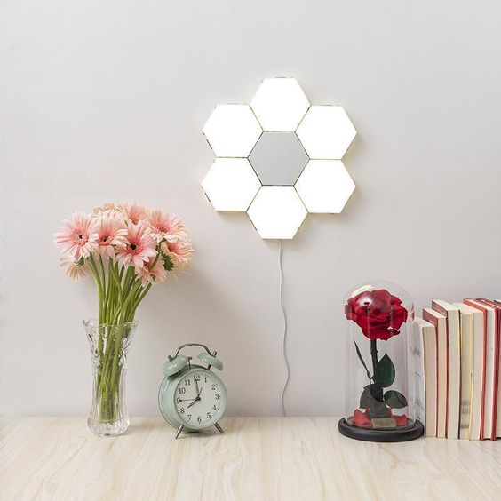 Hexagonal LED Sensor Light