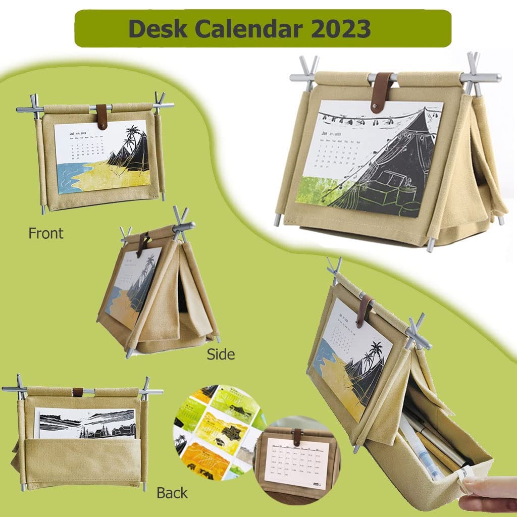 DIY Camping Tent Desk Calendar 2023