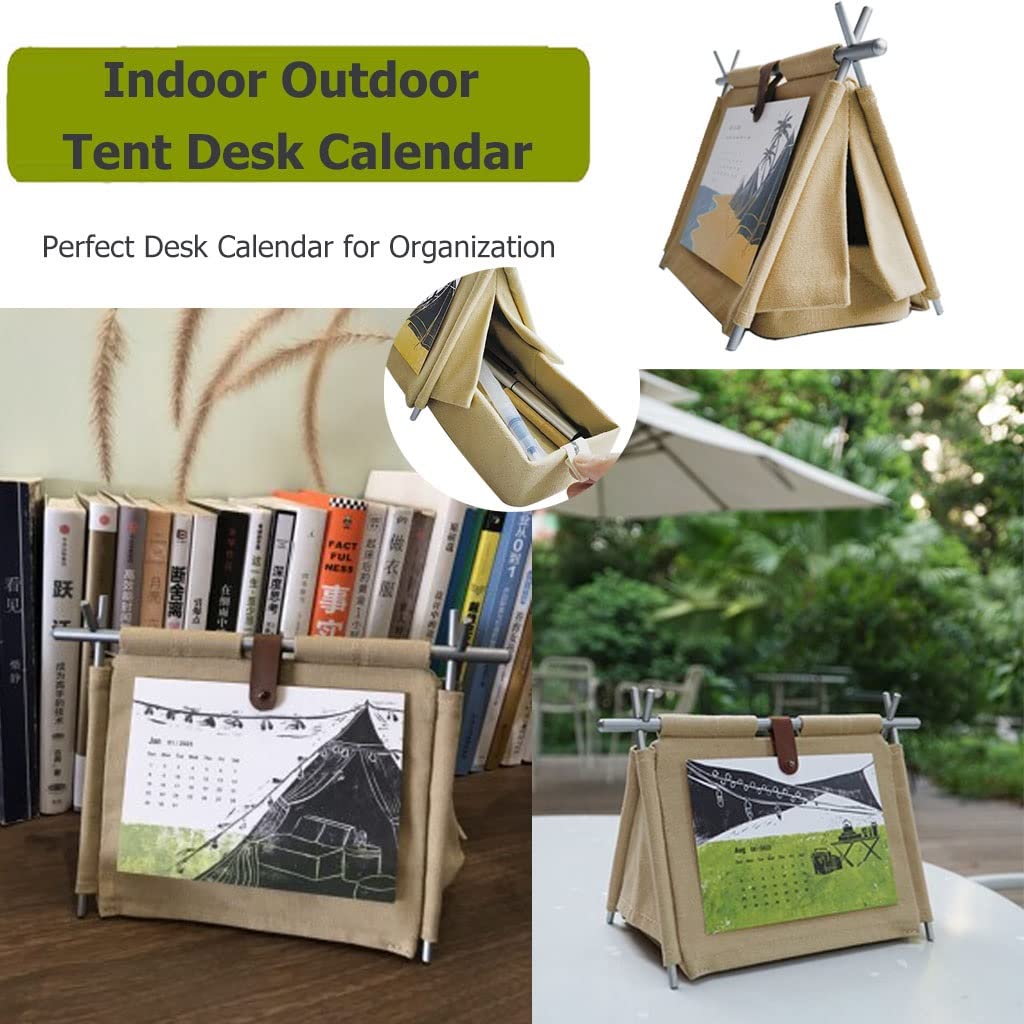 DIY Camping Tent Desk Calendar 2023