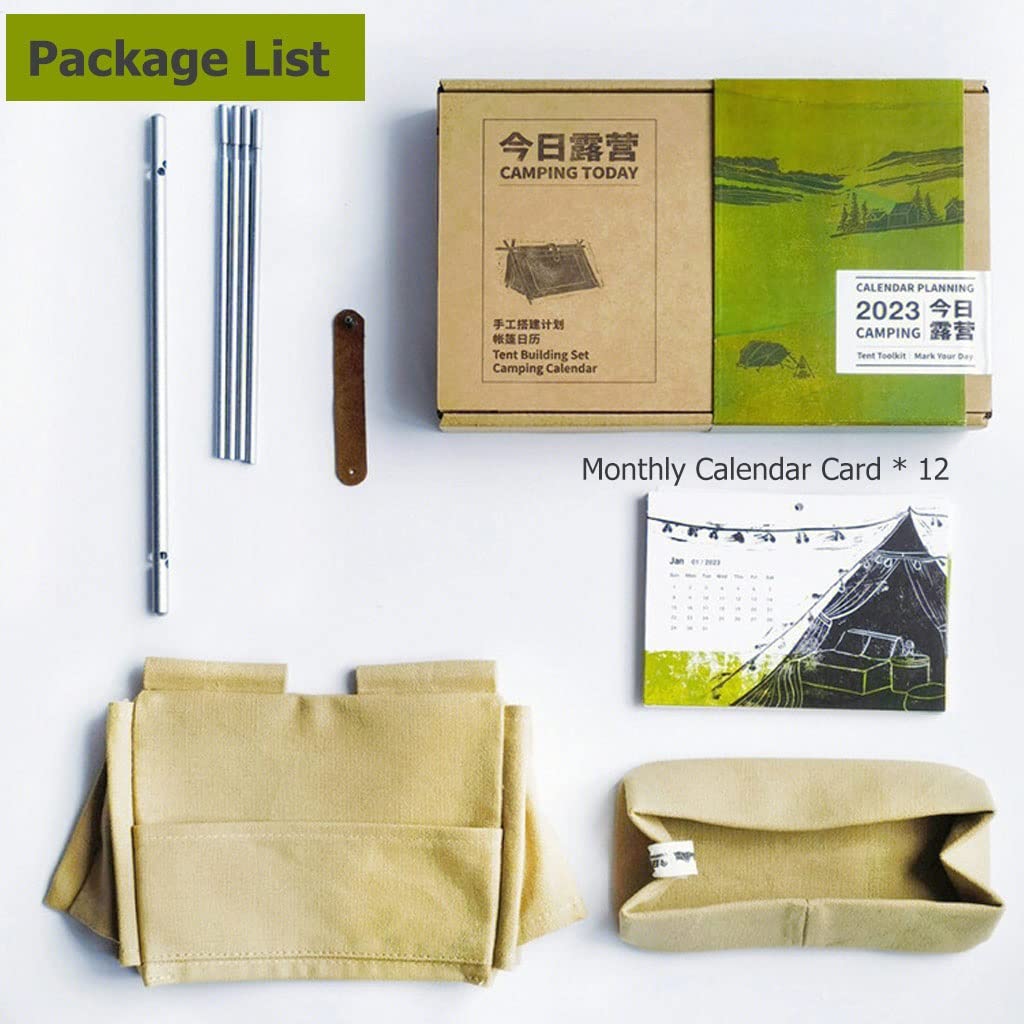 DIY Camping Tent Desk Calendar 2023