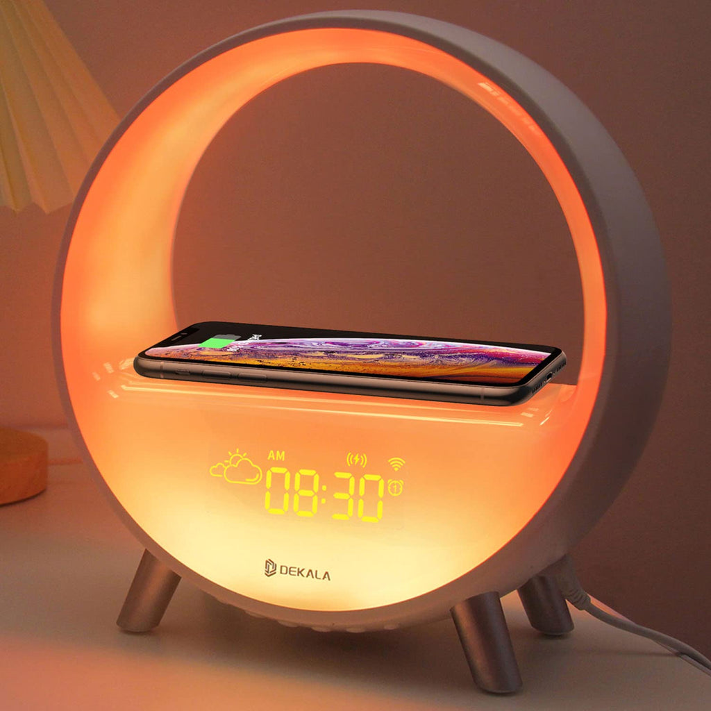 Gradual Sunrise Alarm Clock with Wireless Charging