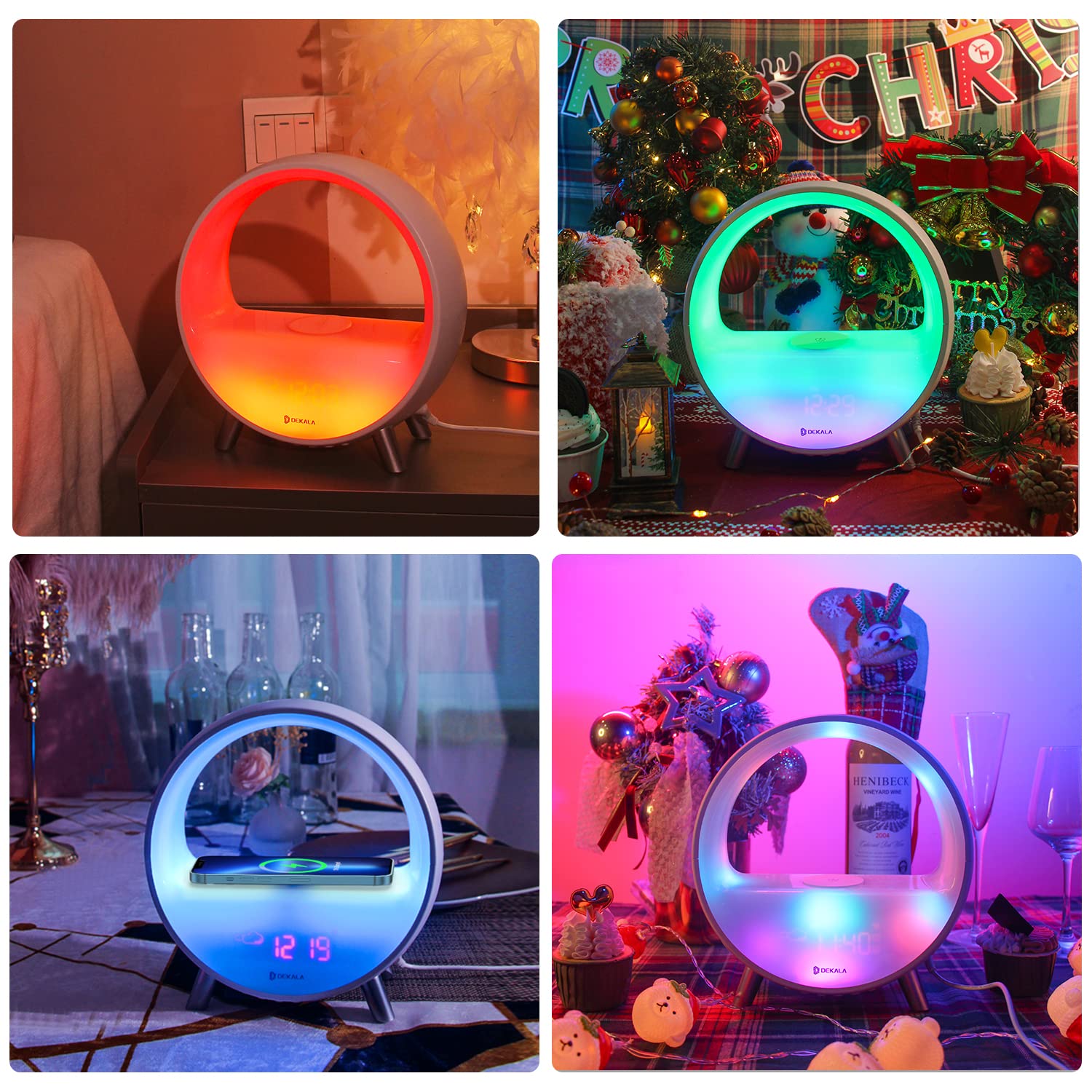 Gradual Sunrise Alarm Clock with Wireless Charging